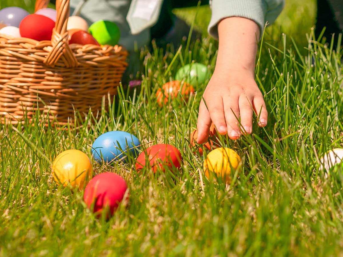 caccia alle uova di pasqua