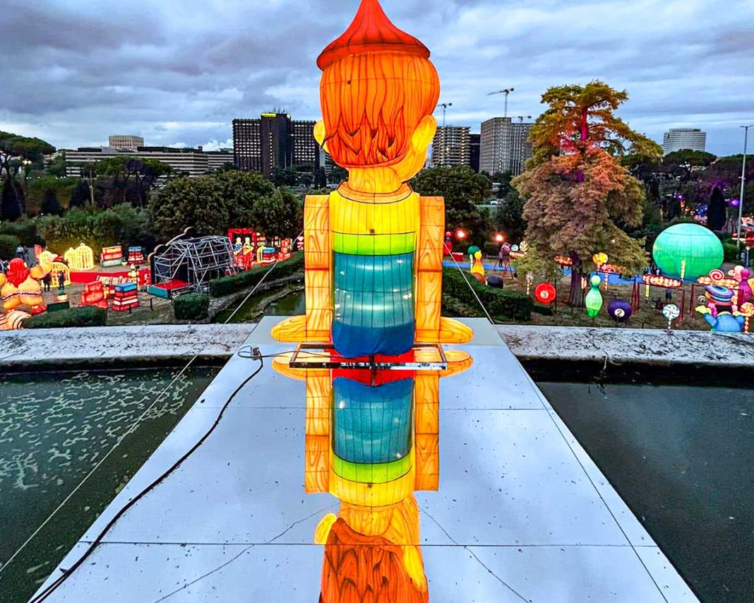 Pinocchio back in the wood roma