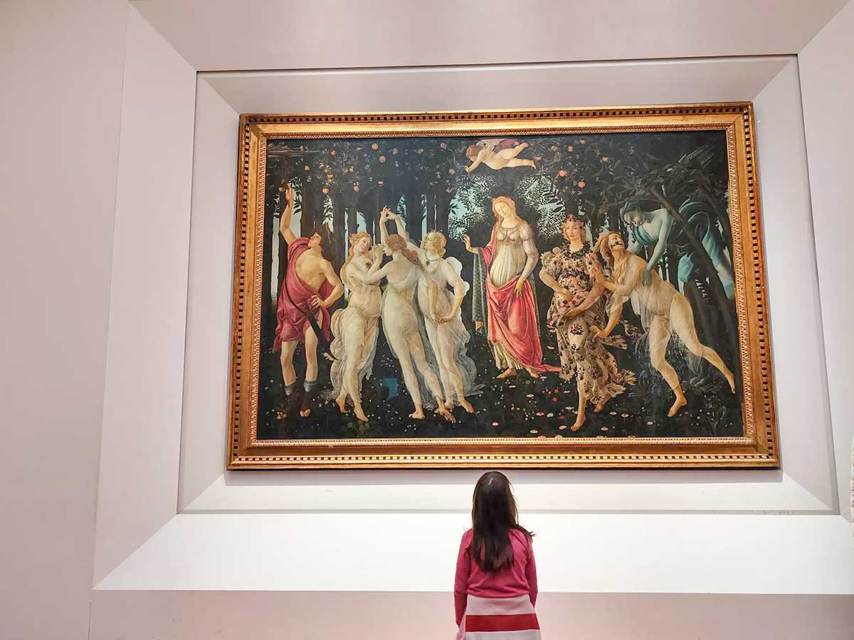 Uffizi a Firenze con bambini: itinerario floreale nelle sale del museo