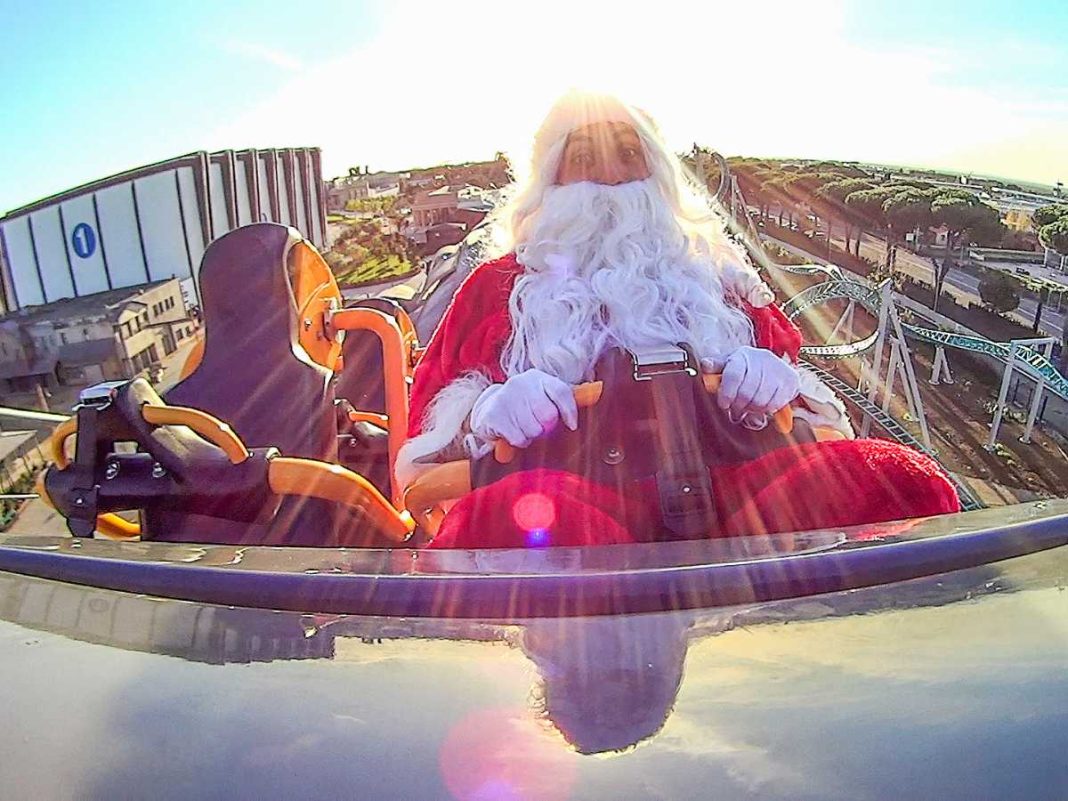 babbo natale montagne russe a Cinecittà world