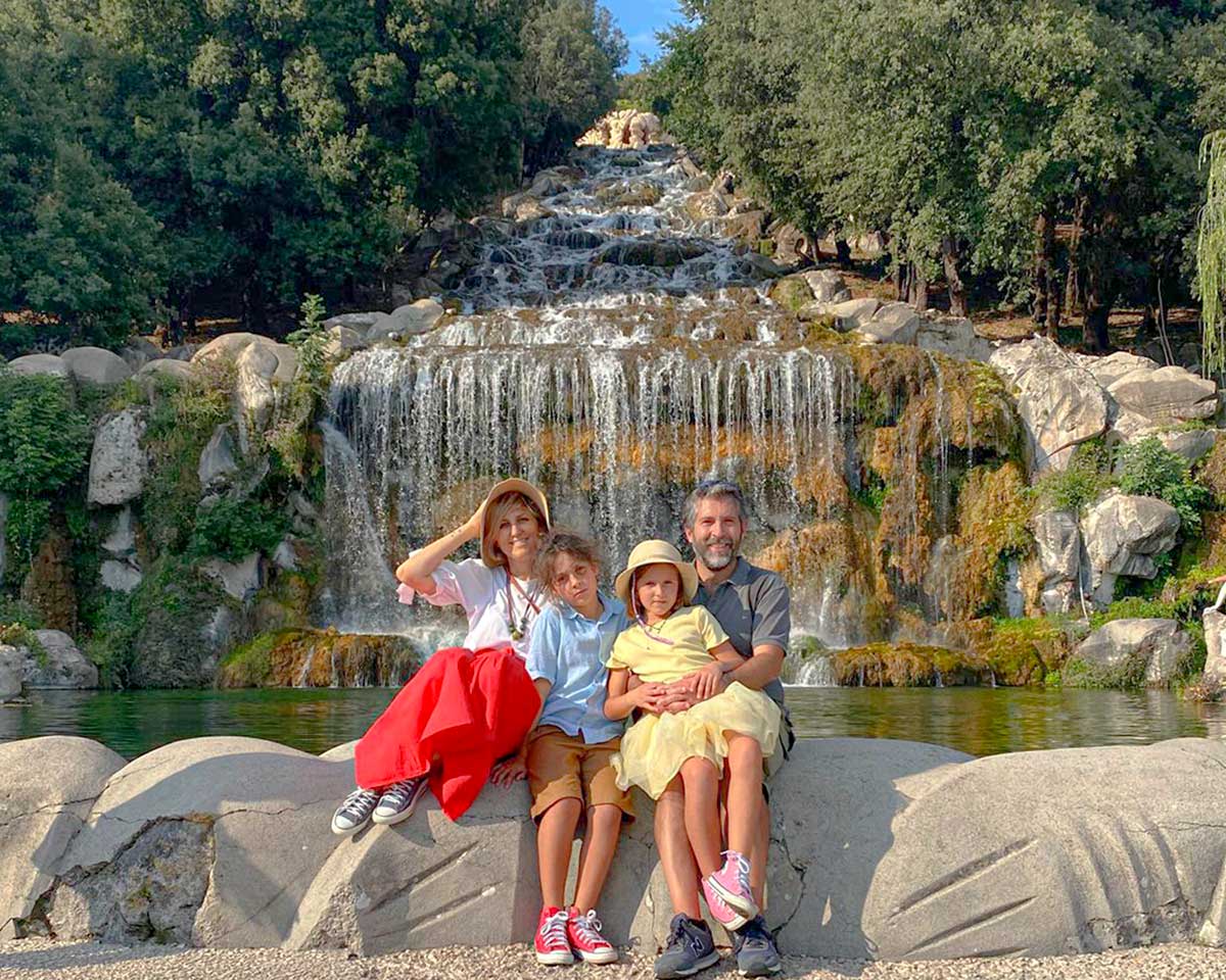 Famiglia alla Reggia di Caserta