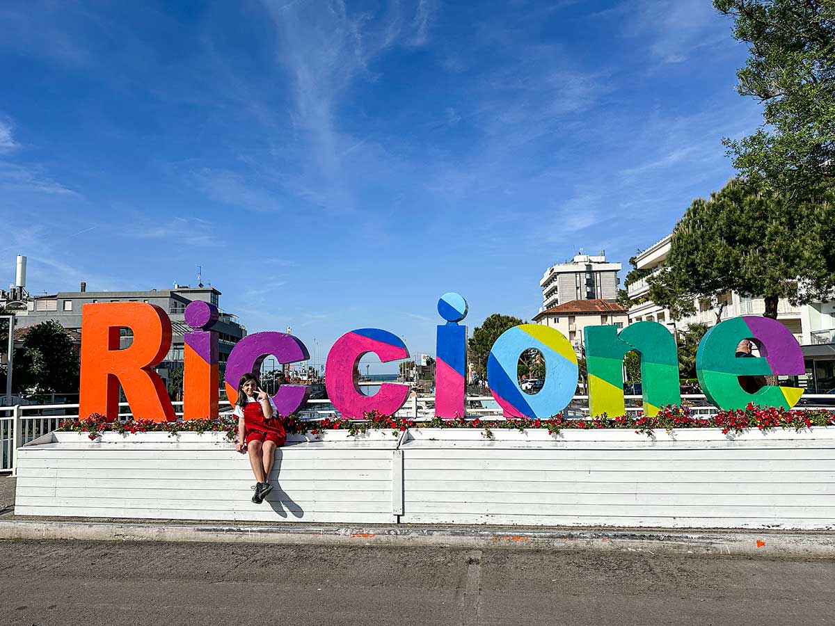 Scritta Riccione