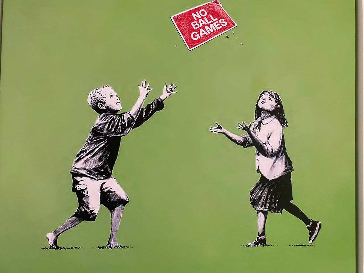 un quadro di Bansky