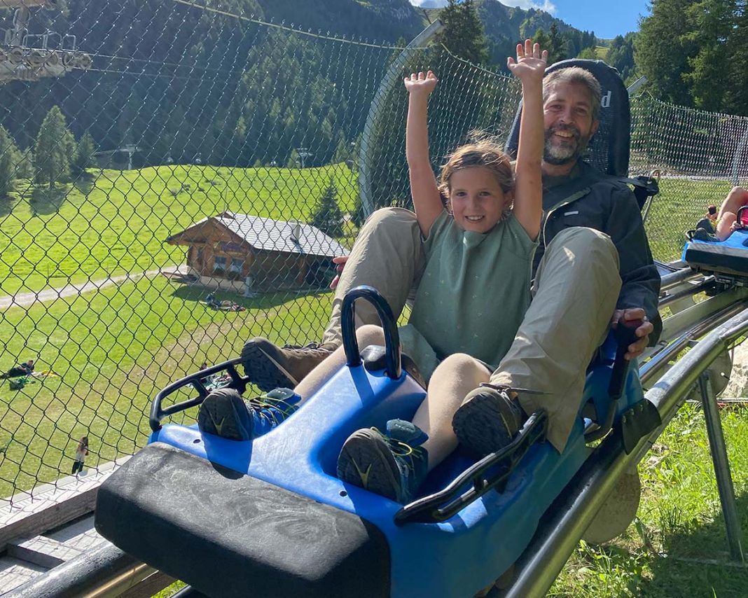 bimba e papà su fun bob