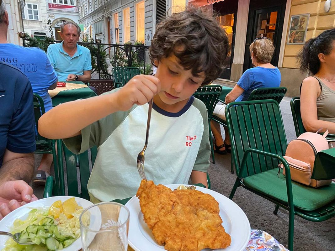 bambino mangia a vienna