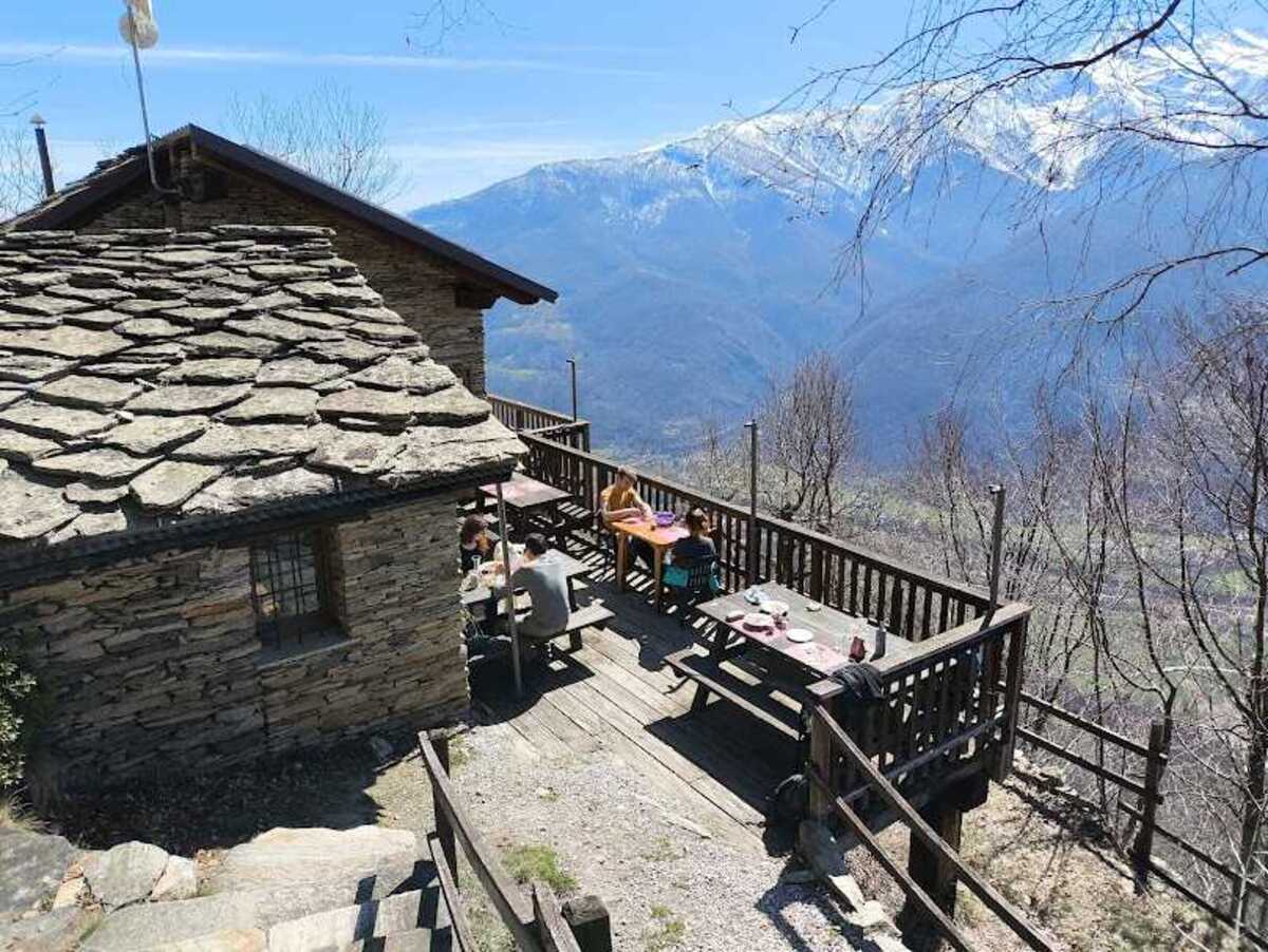 terrazza panoramica rifugio degli invincibili val pellice