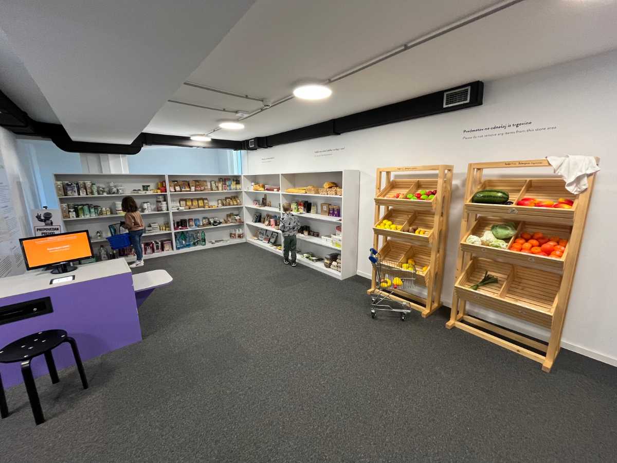 supermercato all'interno del museo di celje 