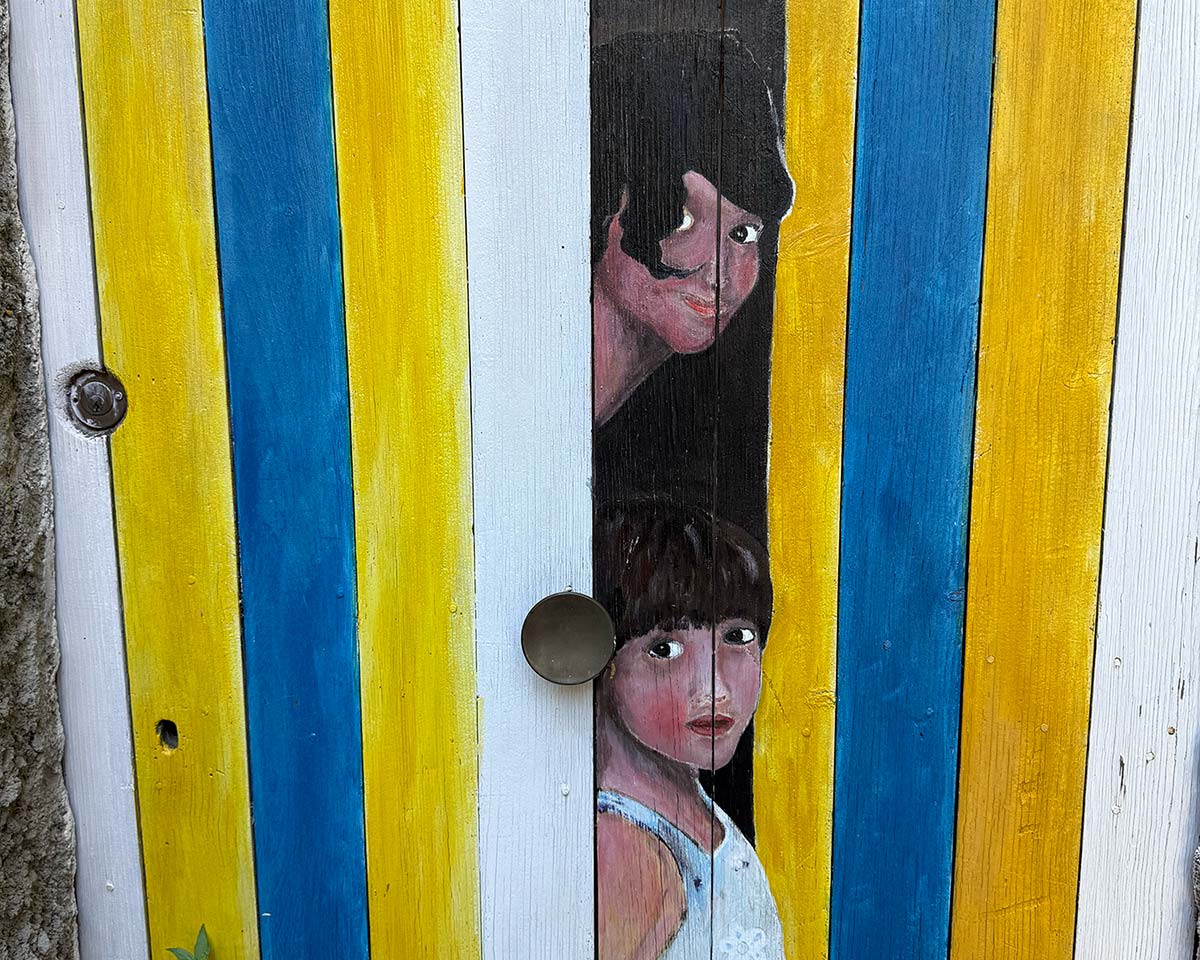 porta dipinta