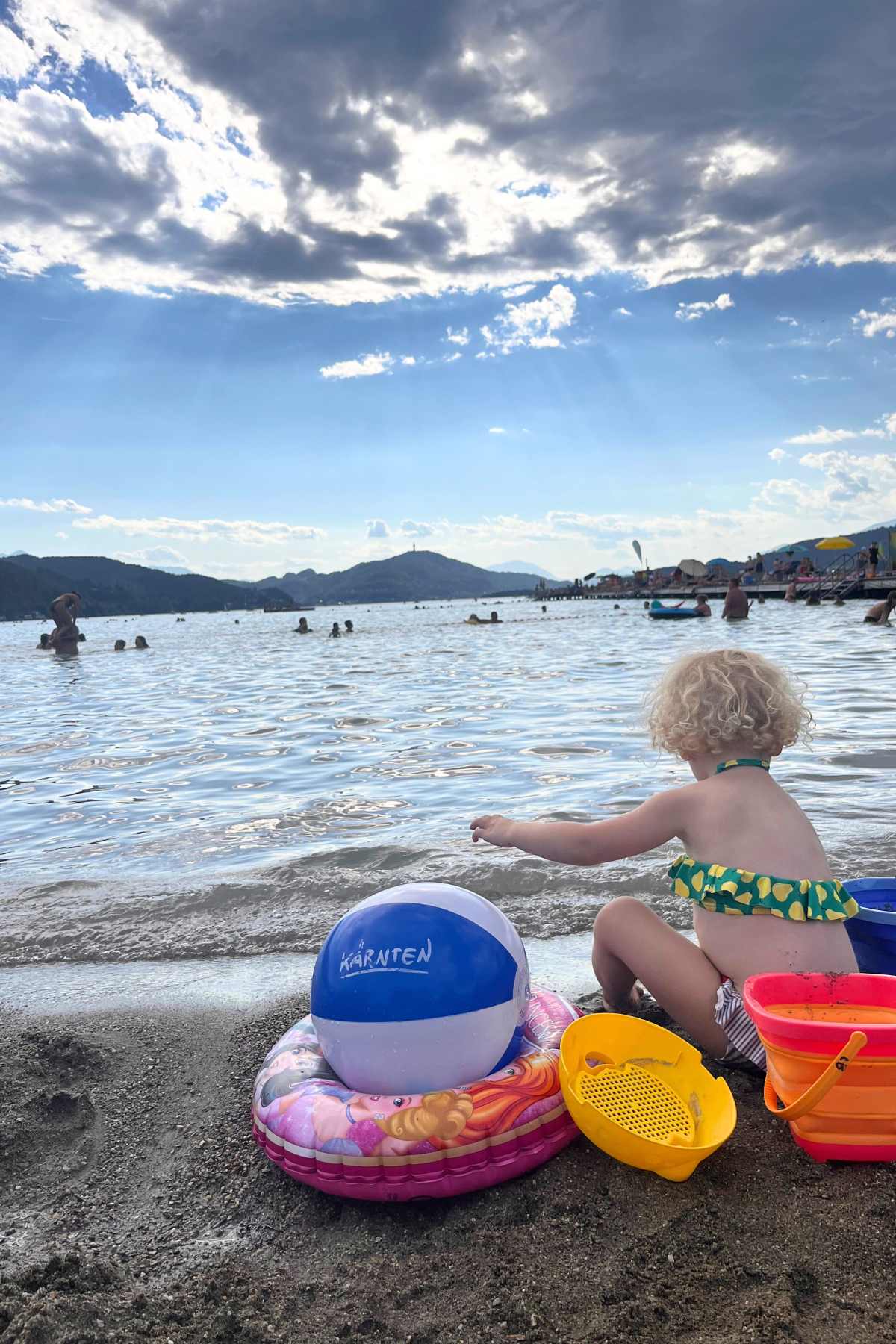 spiaggi a klagenfurt davanti al camping