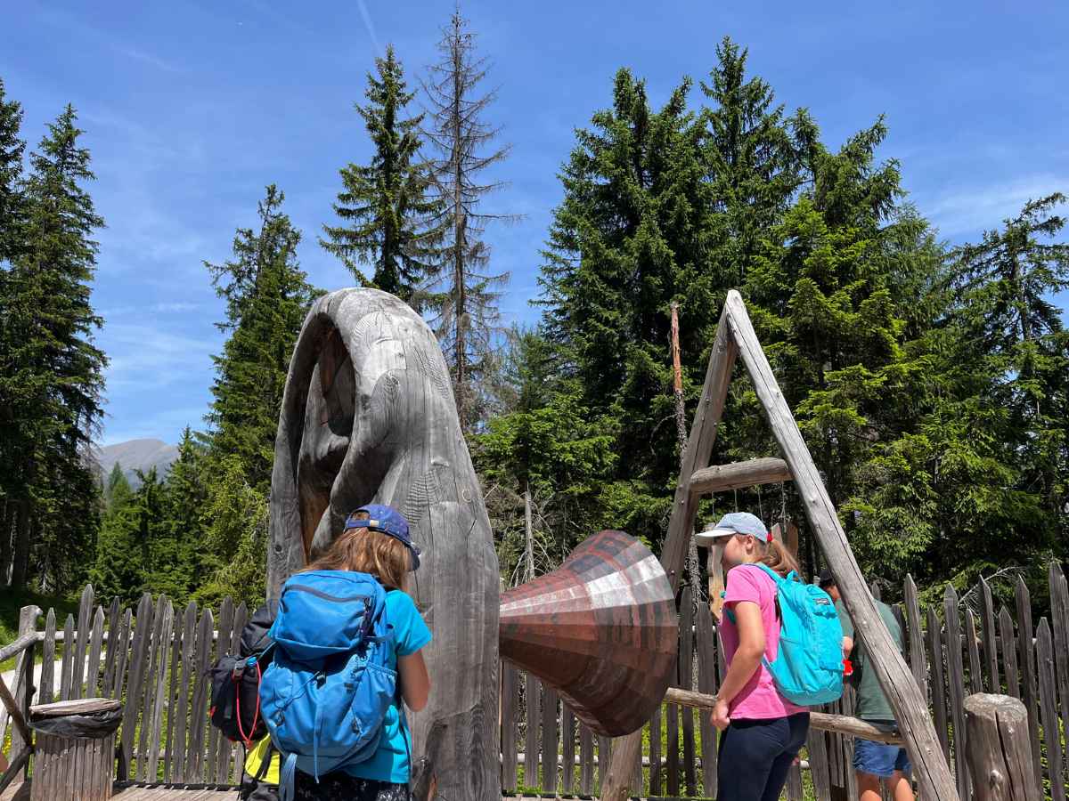 orecchio del gigante nel percorso sul monte baranci