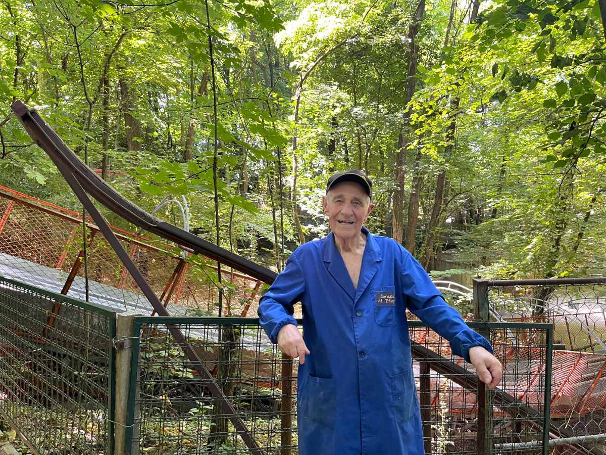 Bruno fondatore del parco dell'Osteria ai Pioppi