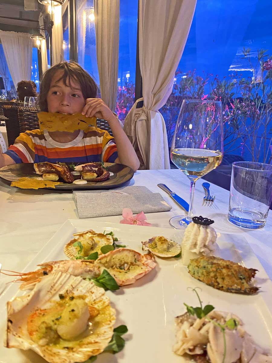 bambino cena ristorante