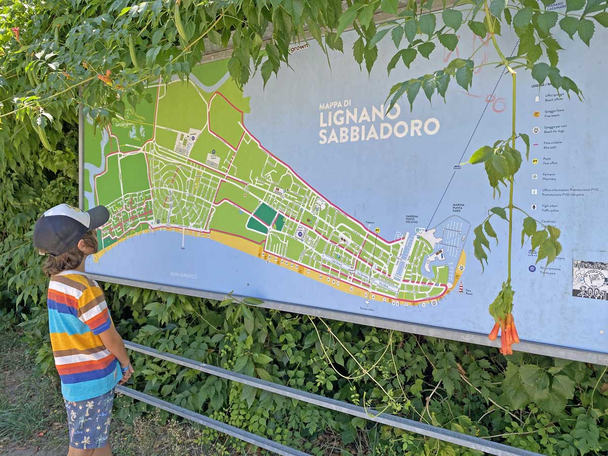 mappa lignano sabbiadoro viaggio friuli venezia giulia