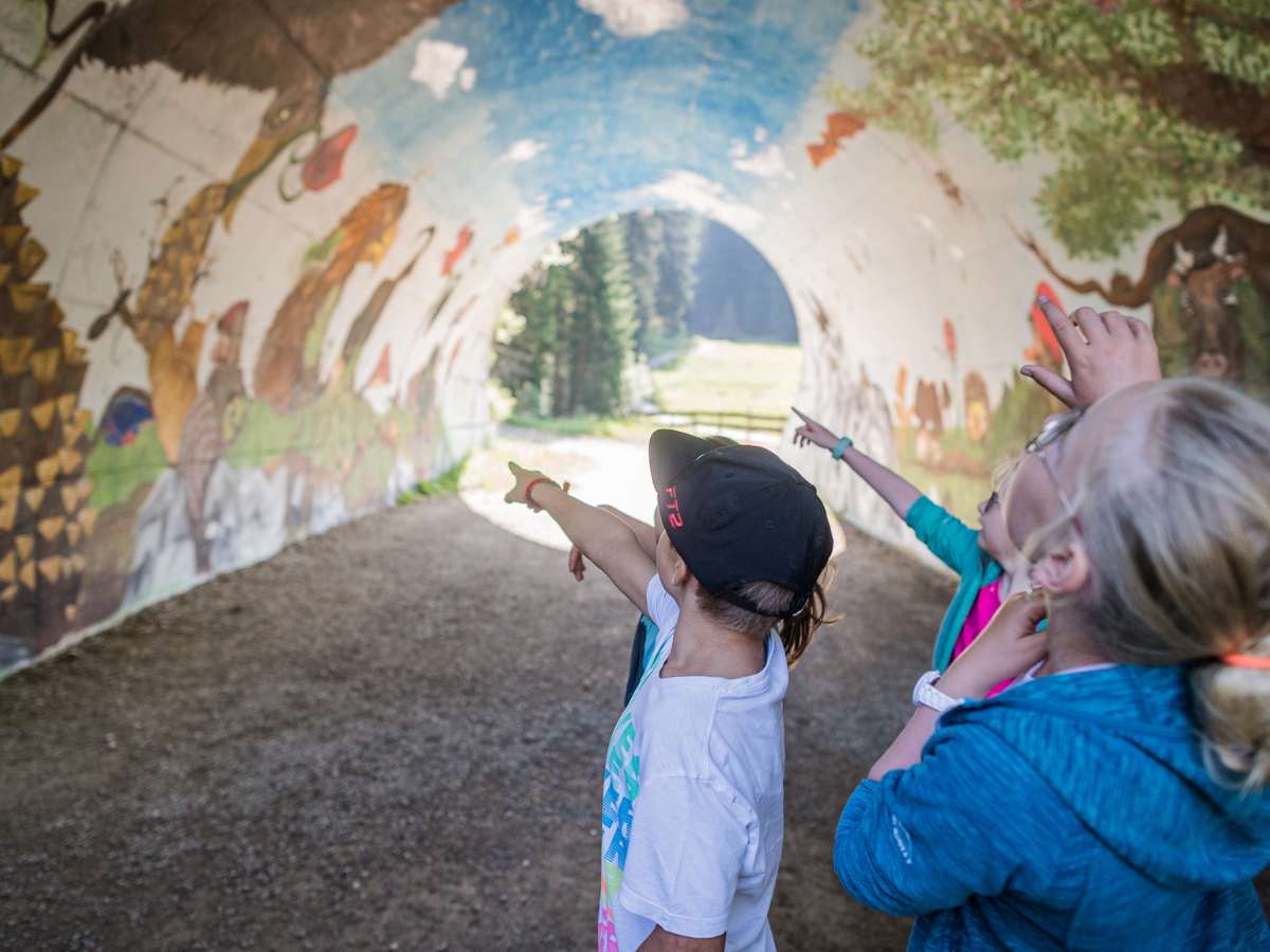 galleria d'arte nel sentiero panaraida in val gardena