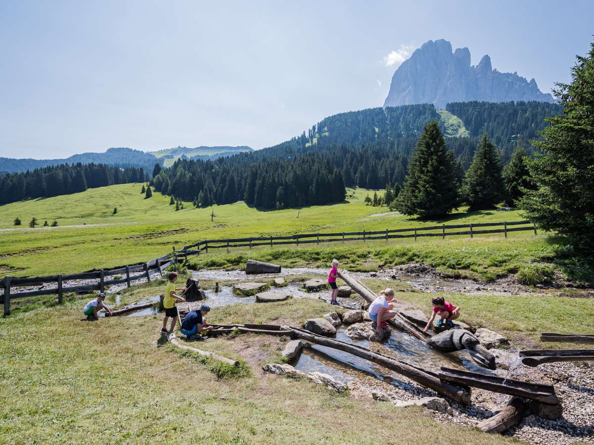 parte acquatica sentiero panaraida val gardena