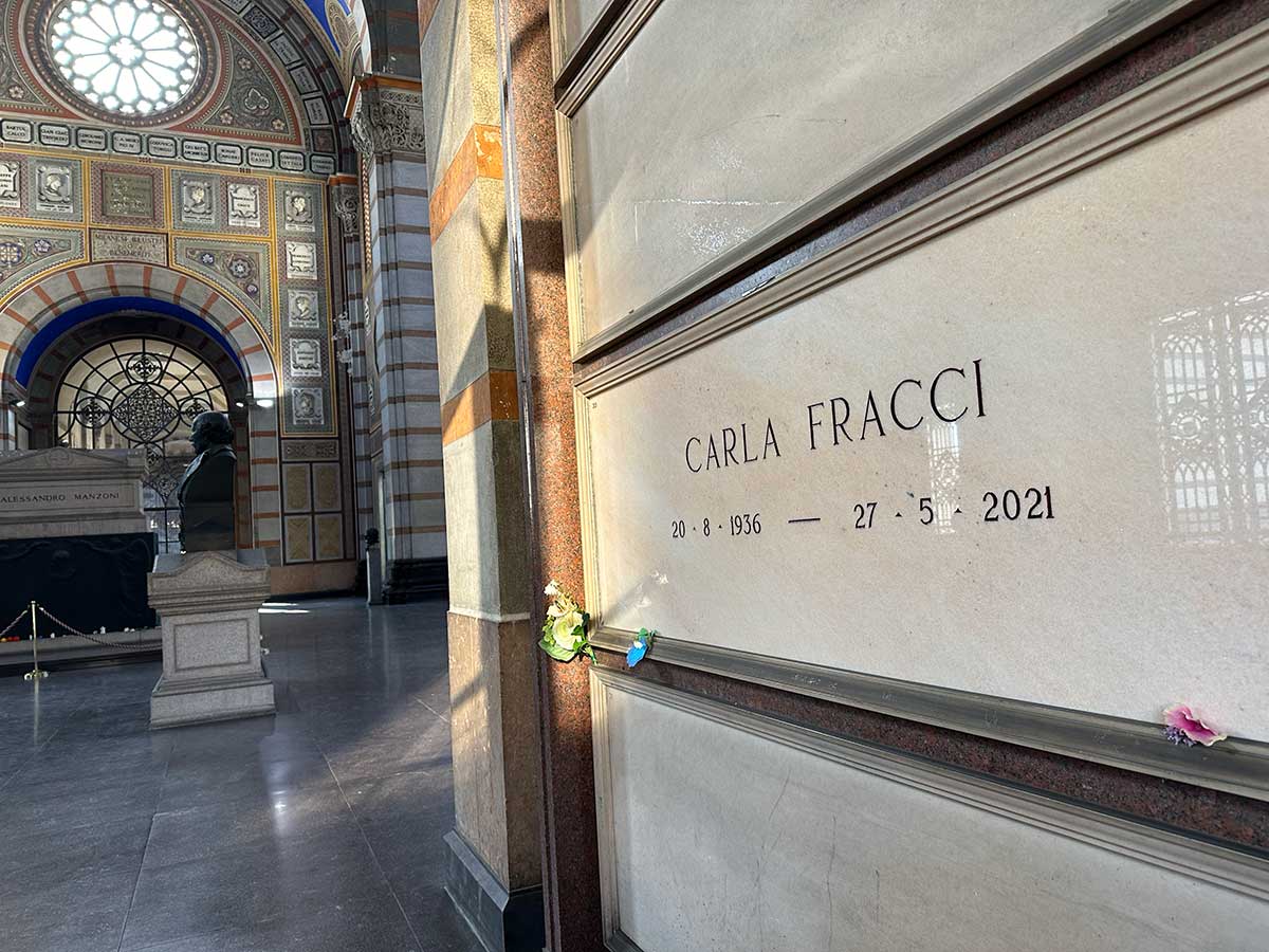 Cimitero Monumentale Milano Carla Fracci