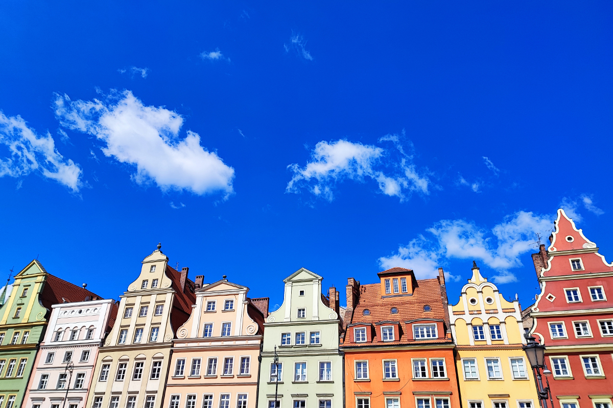 Breslavia Cosa vedere: case colorate di paizza Rynek