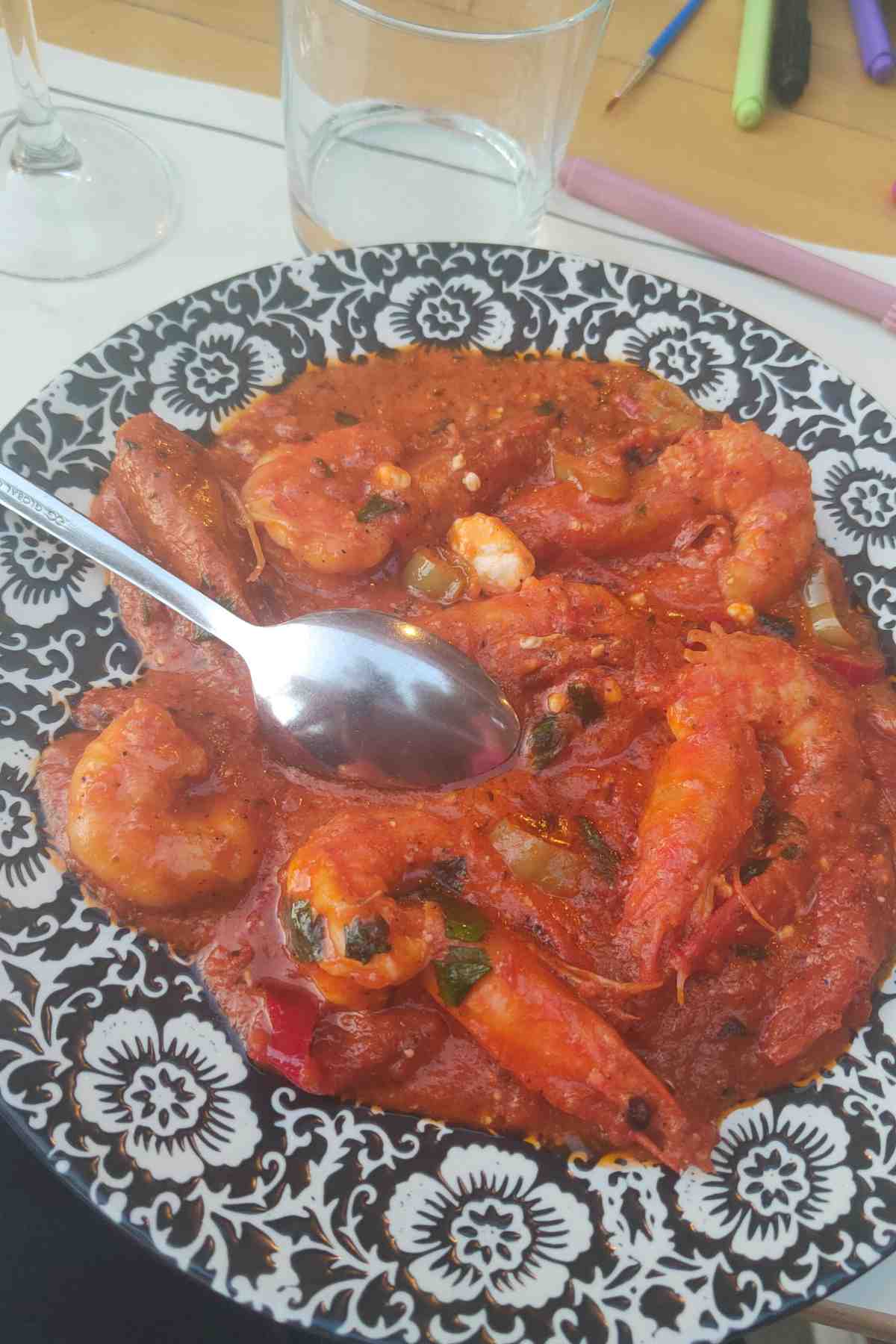 gamberi Saganaki