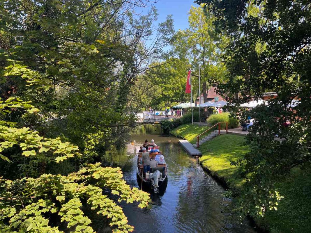 spreewald canale a Lübben con barchetta
