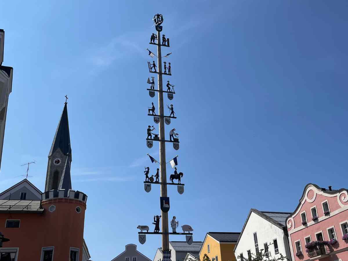 installazione nella piazza del mercato di waldkirchen
