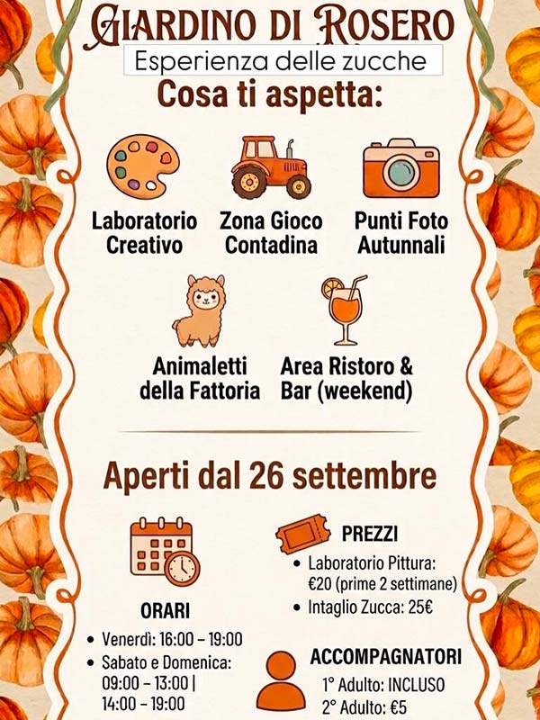 campo zucche rosero prgramma