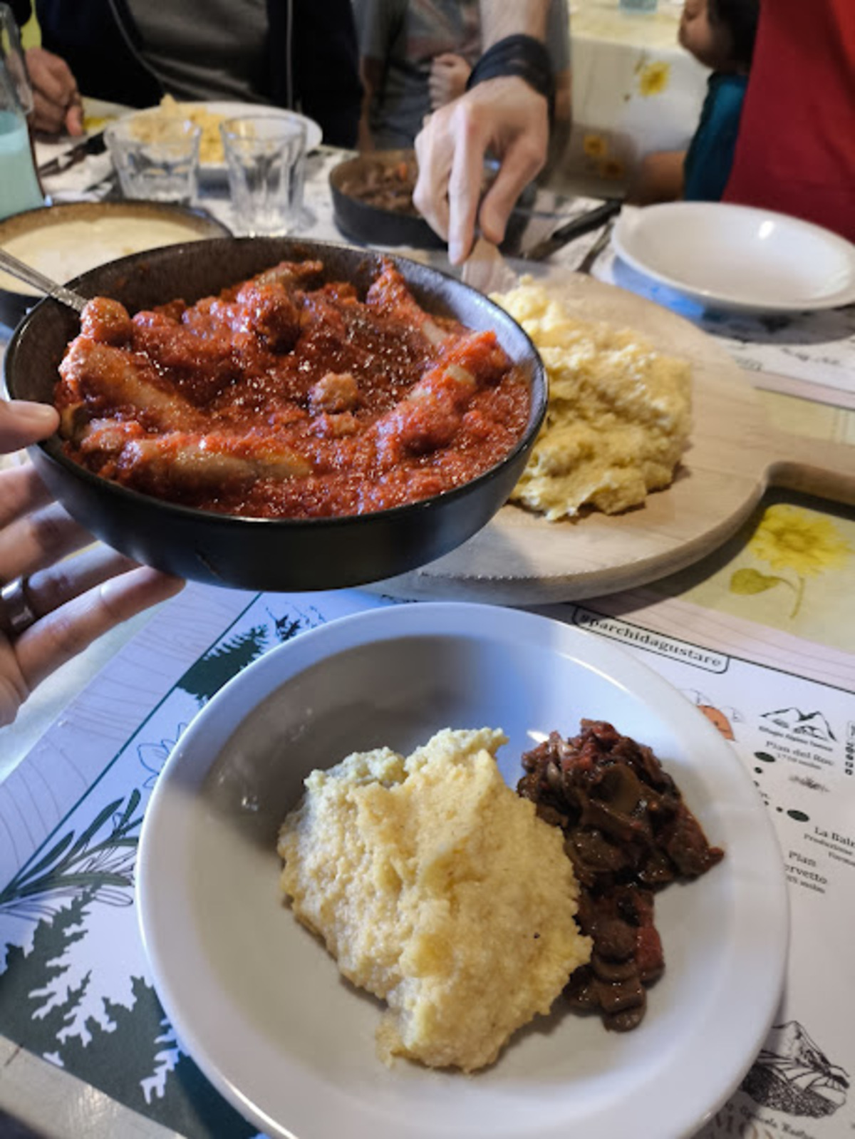 polenta e spezzatino rifugio toesca