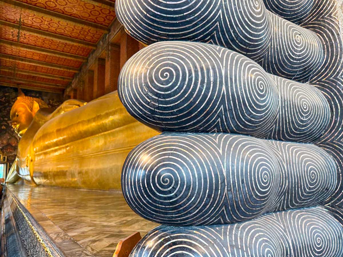 Bangok wat Po buddha reclinato