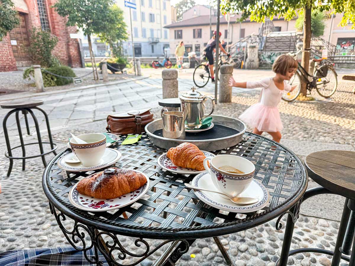 Milano con i bambini colazione