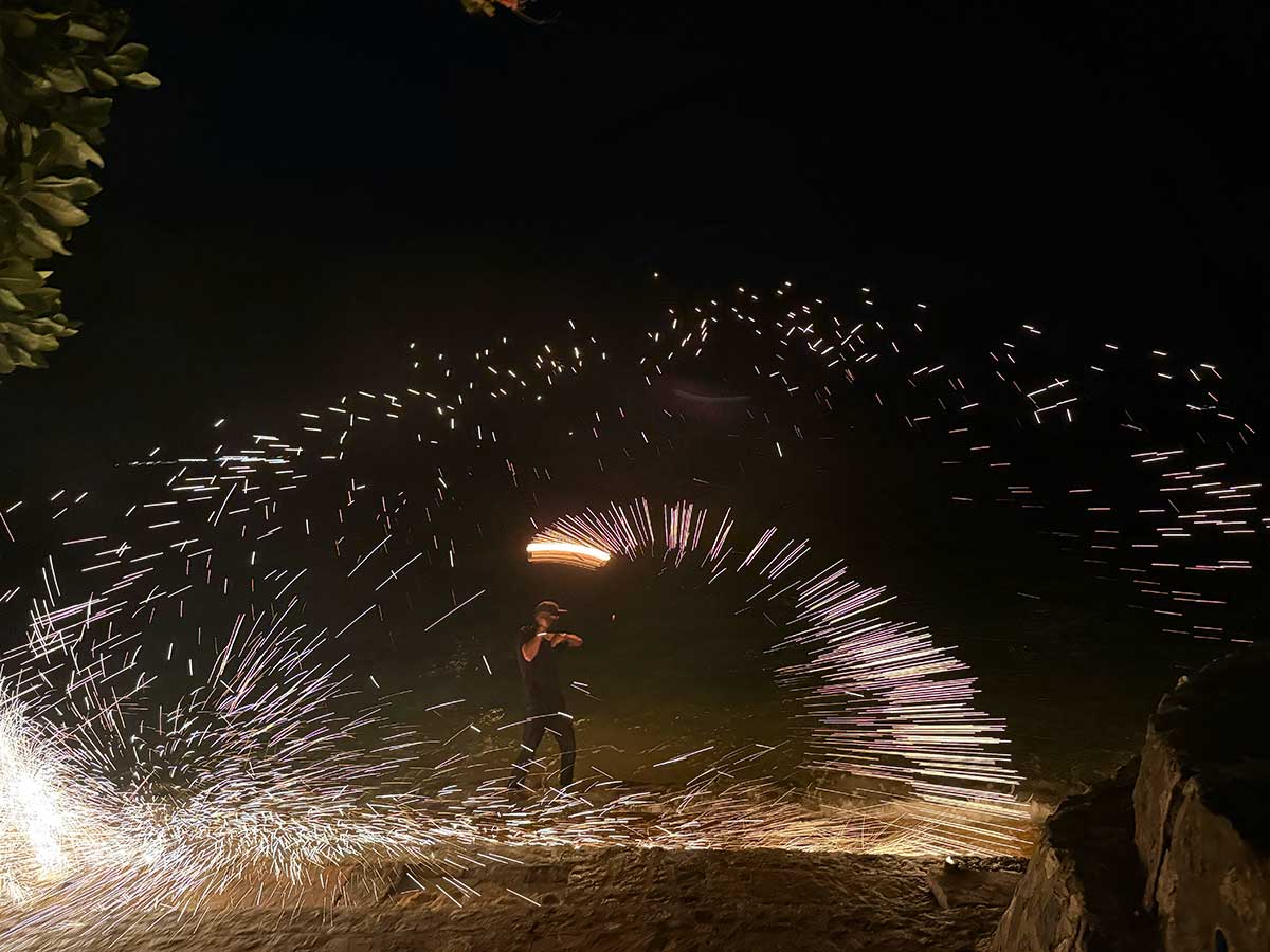 spettacol ofuoco spiaggia Koh Samui