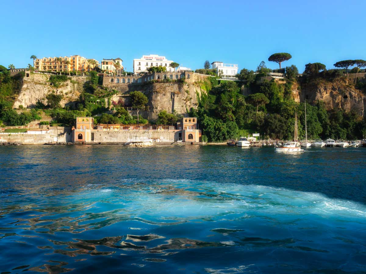 sorrento vista dal mare