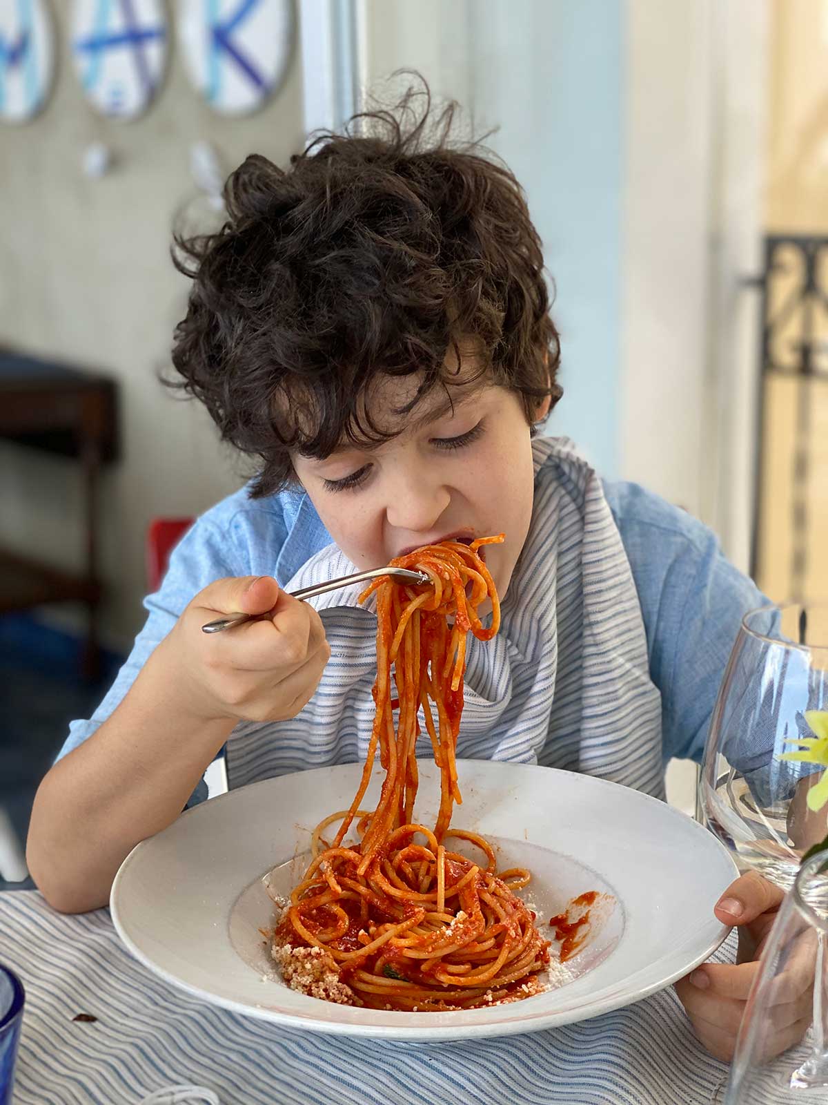 bambini italia spaghetti