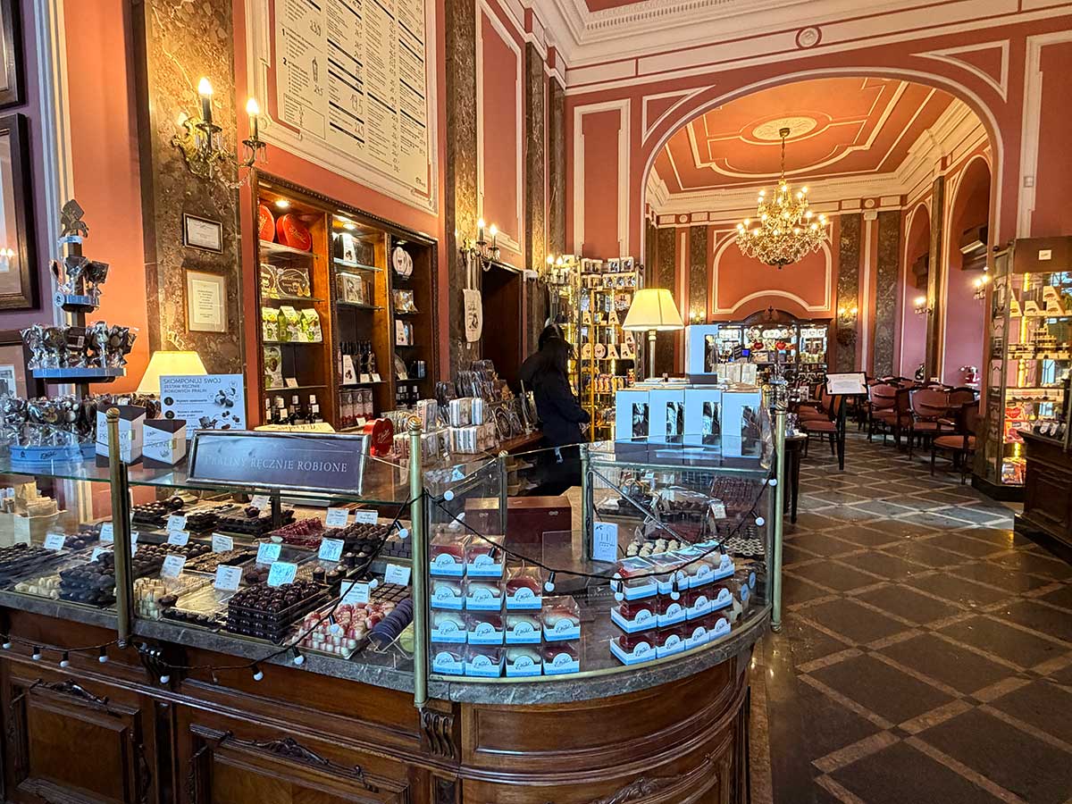 Dove mangiare a varsavia cioccolateria Wedel