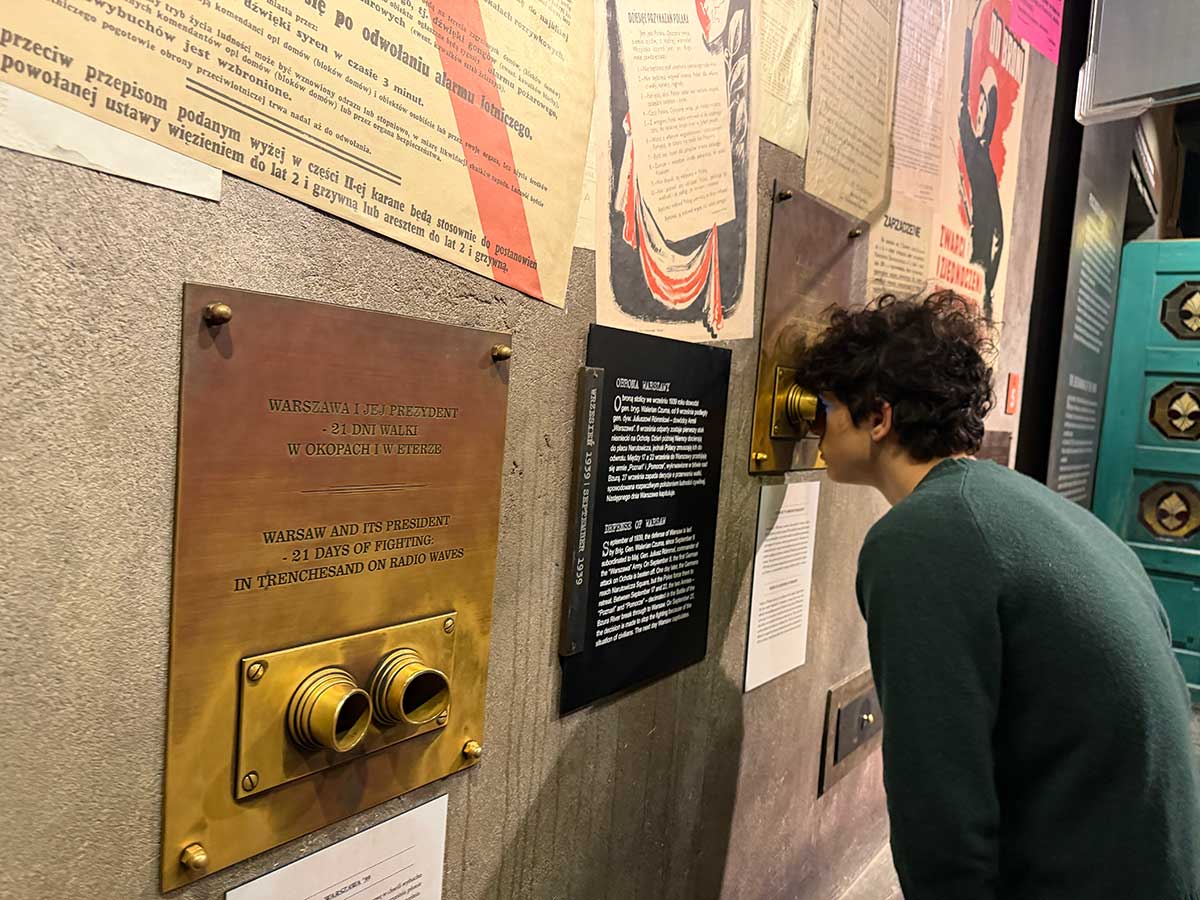 Museo dell'Insurrezione di Varsavia con i ragazzi
