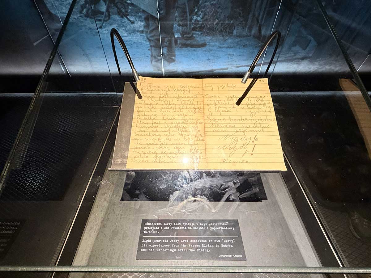 Museo Rivolta di Varsavia: il diario di un bambino