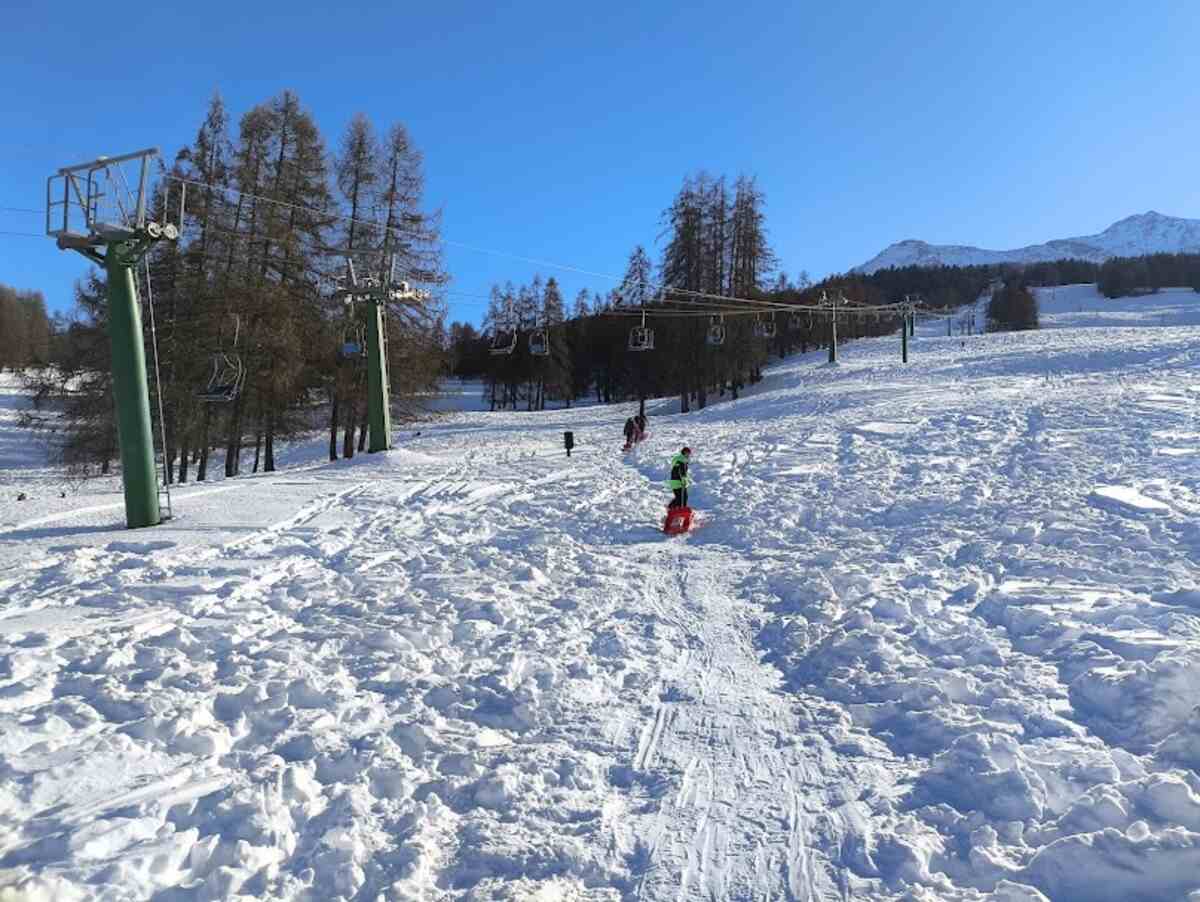 Pian del Frais gita con lo slittino