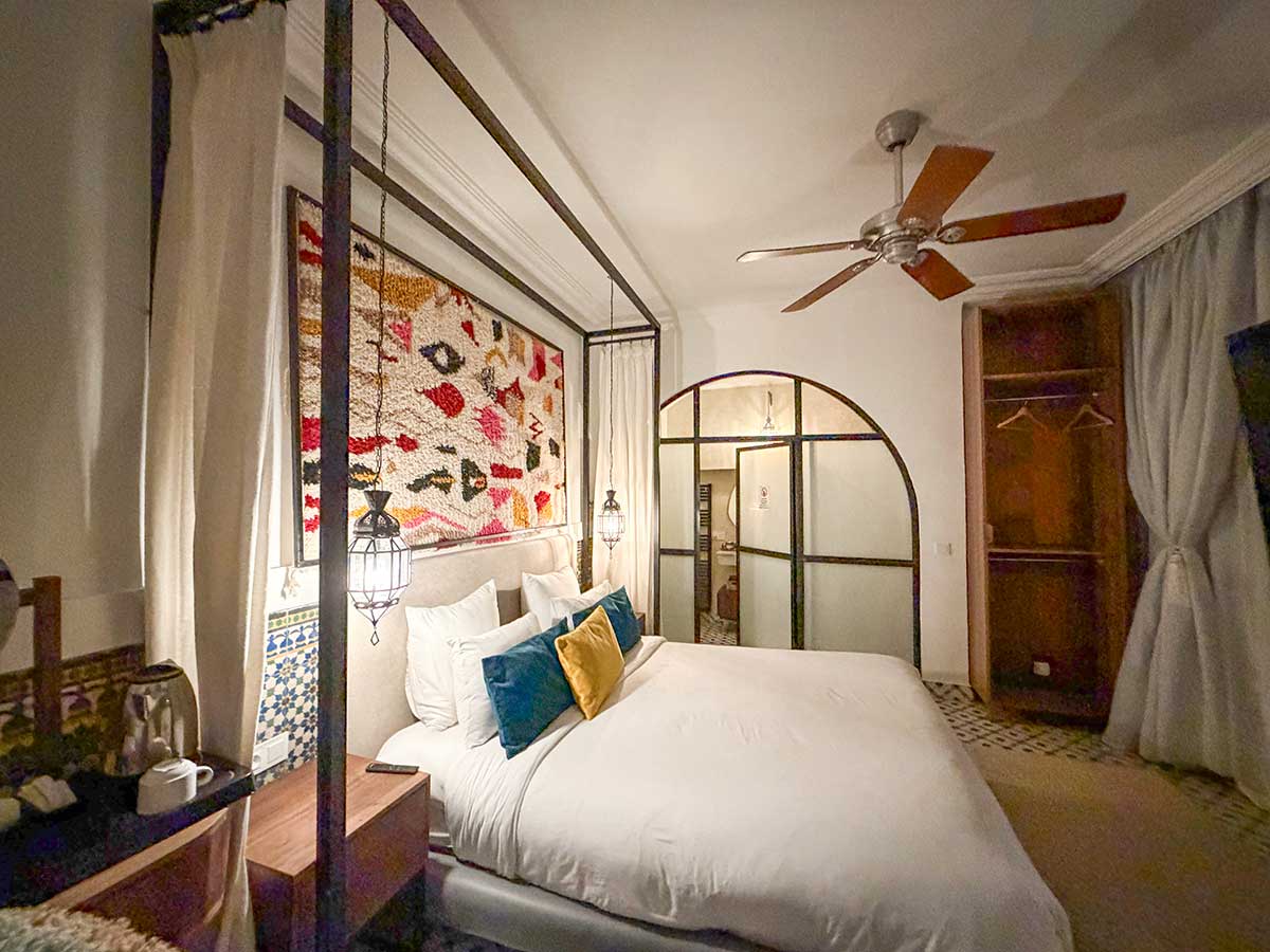 Dove dormire a Marrakech con i bambini: stanza di u nriad