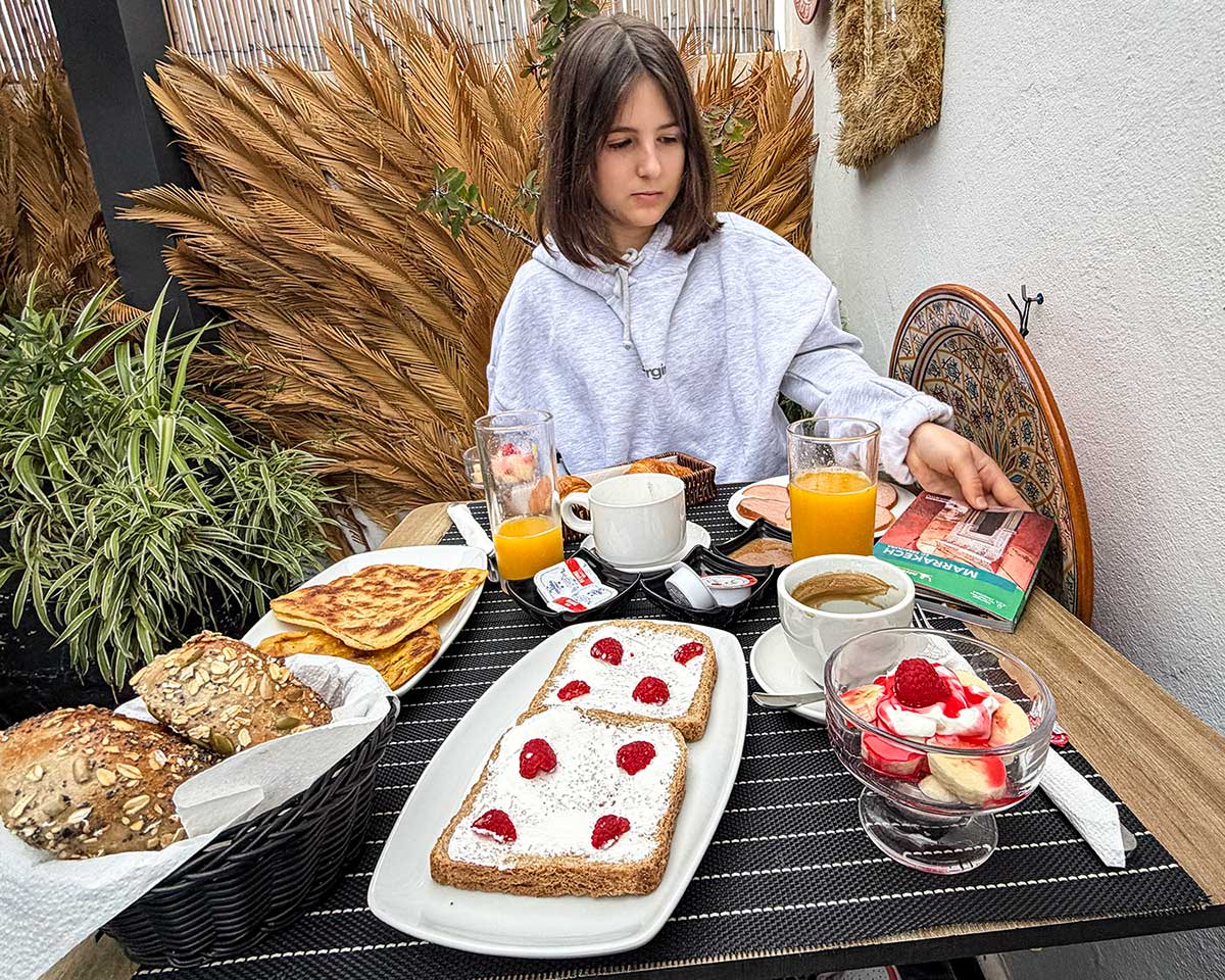 Riad marrakech colazione