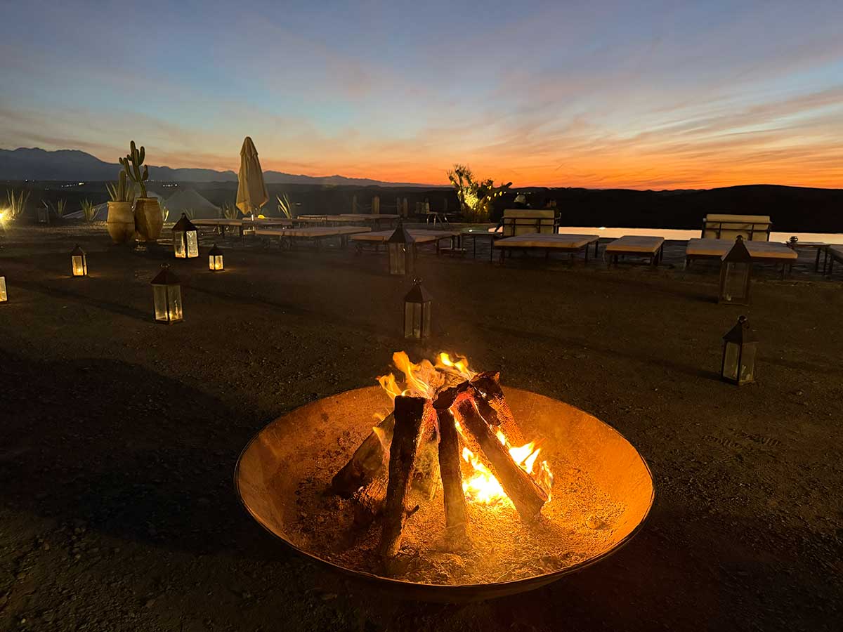 Tramonto nel deserto di Agafay