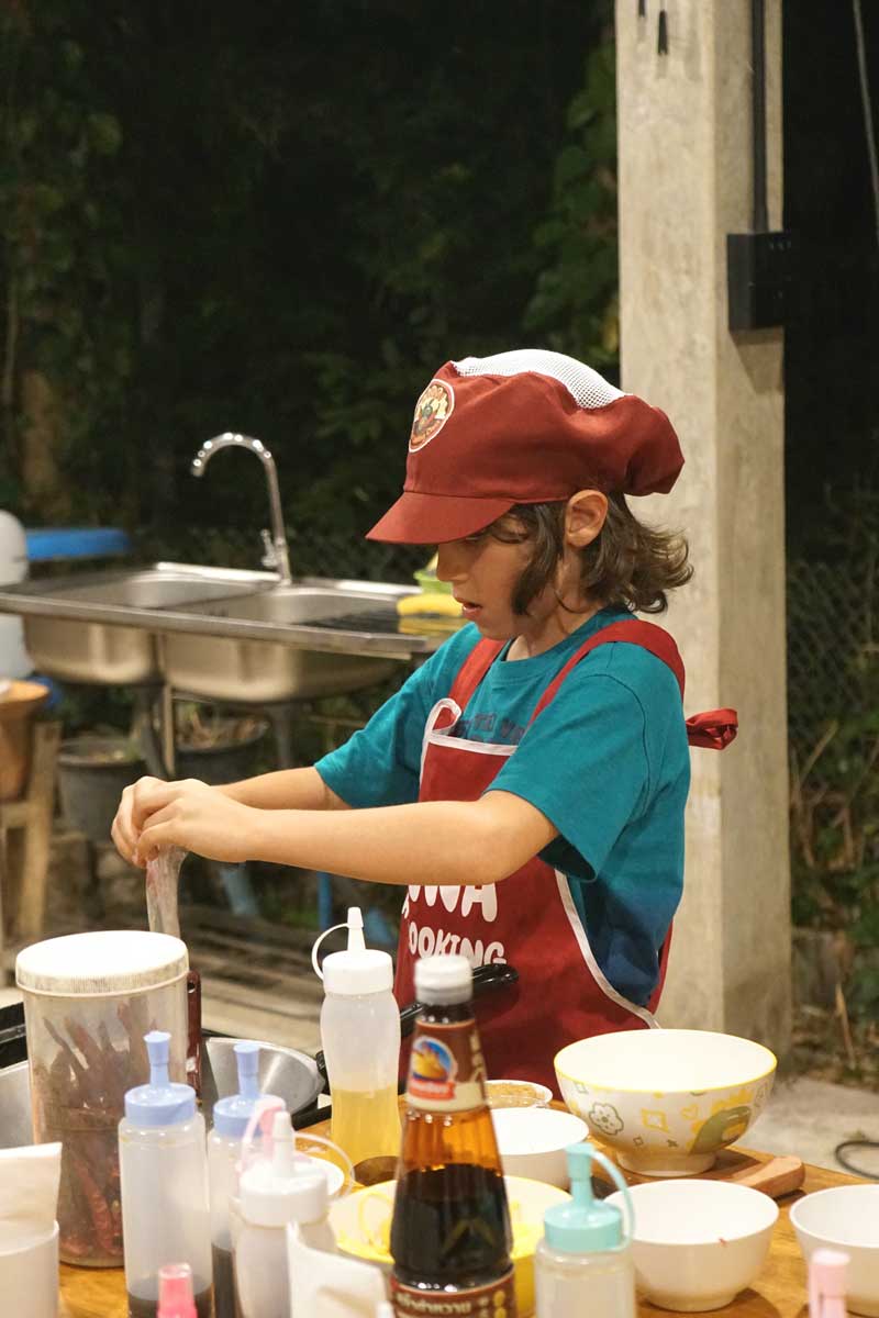 corso cucina thailandia con bambini