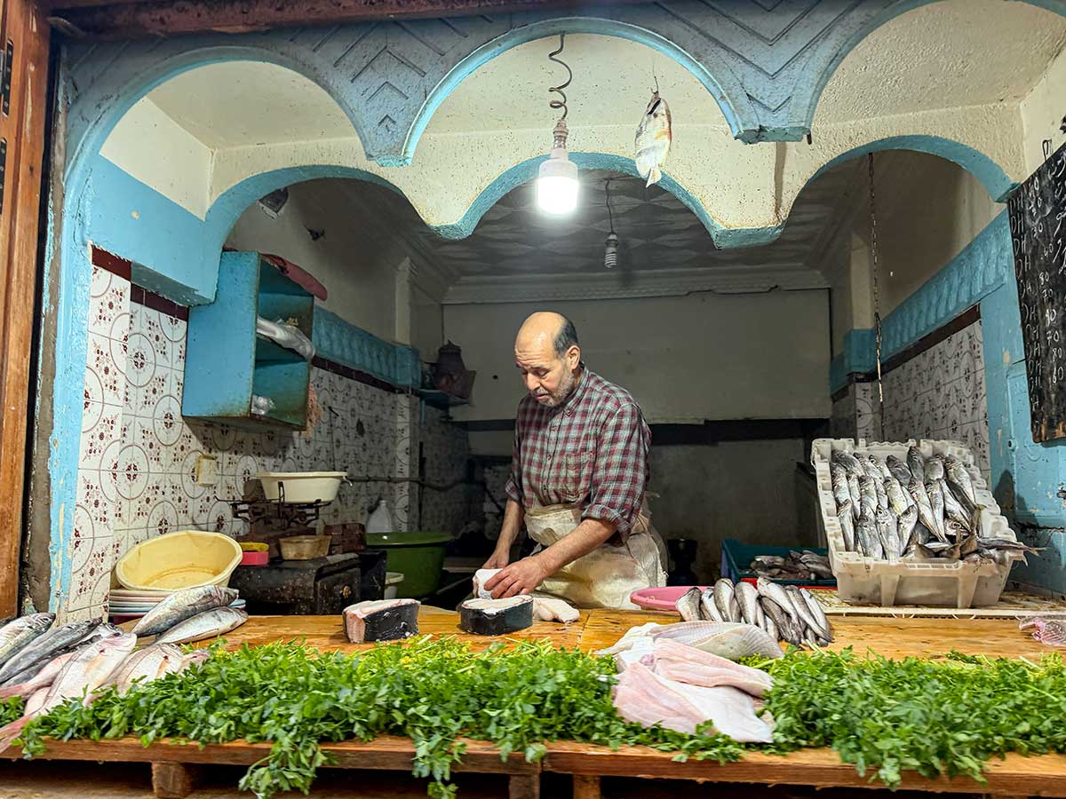 Marrakech igiene: banco del pesce