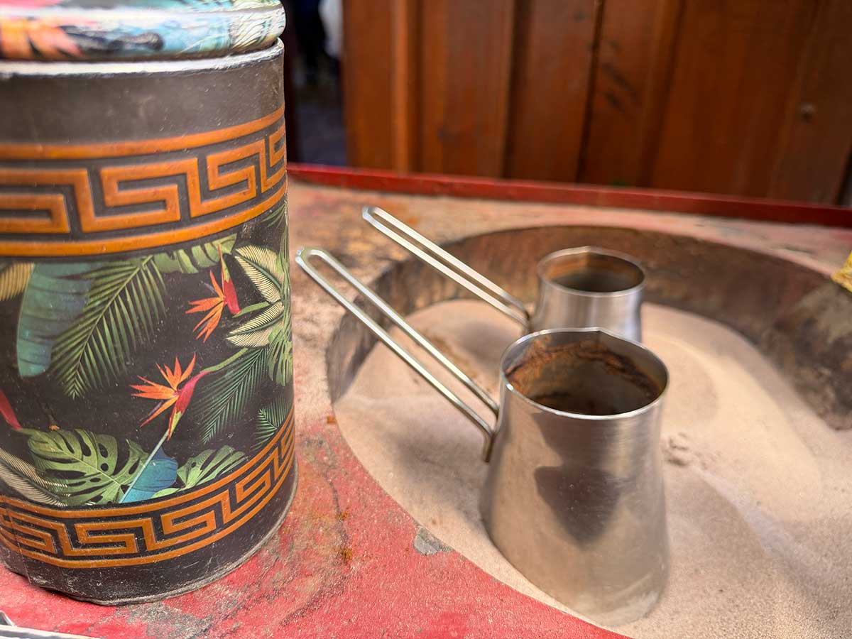 weekend a Marrakech: caffè nella sabbia