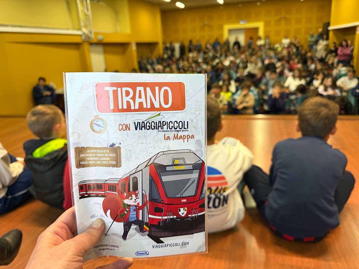 Presentazione della mappa di Tirano per bambini