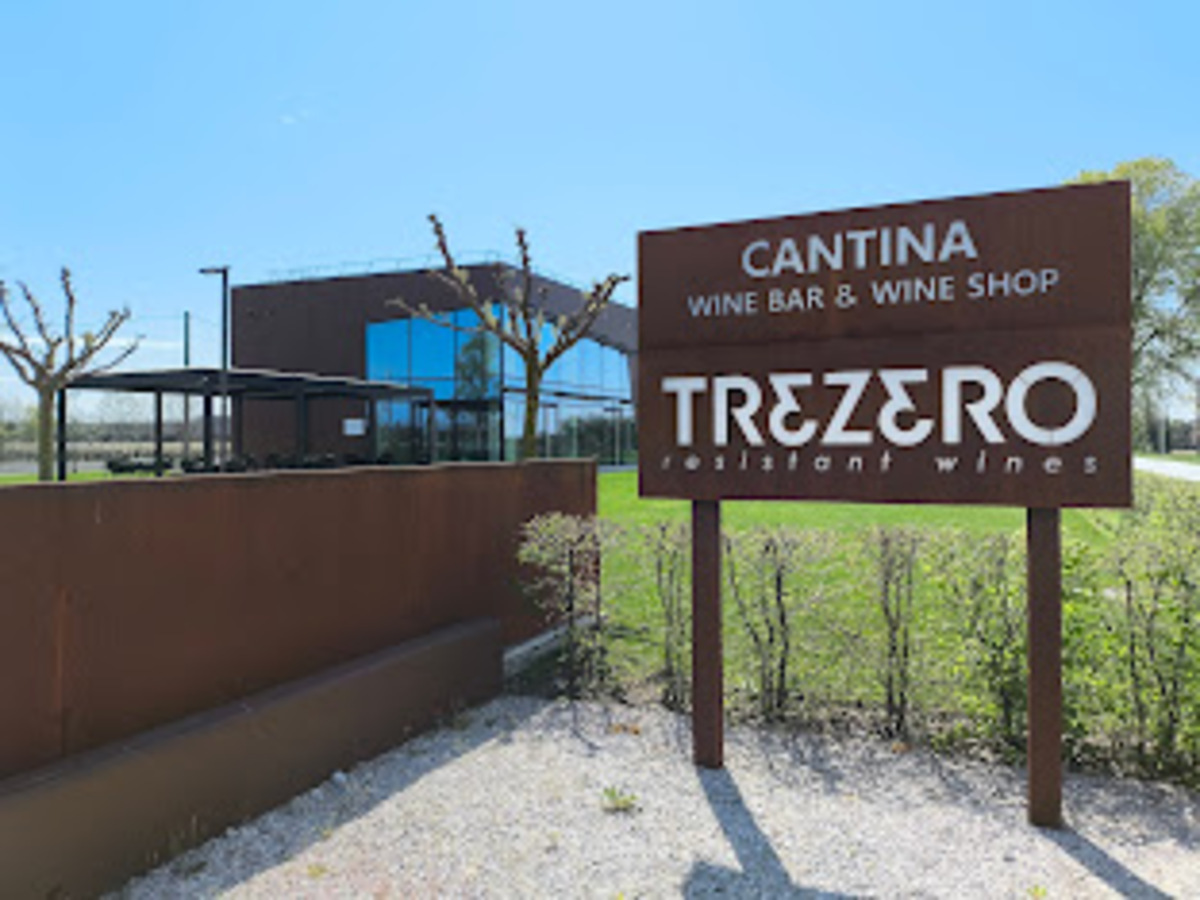 L'ingresso della cantina Trezero 