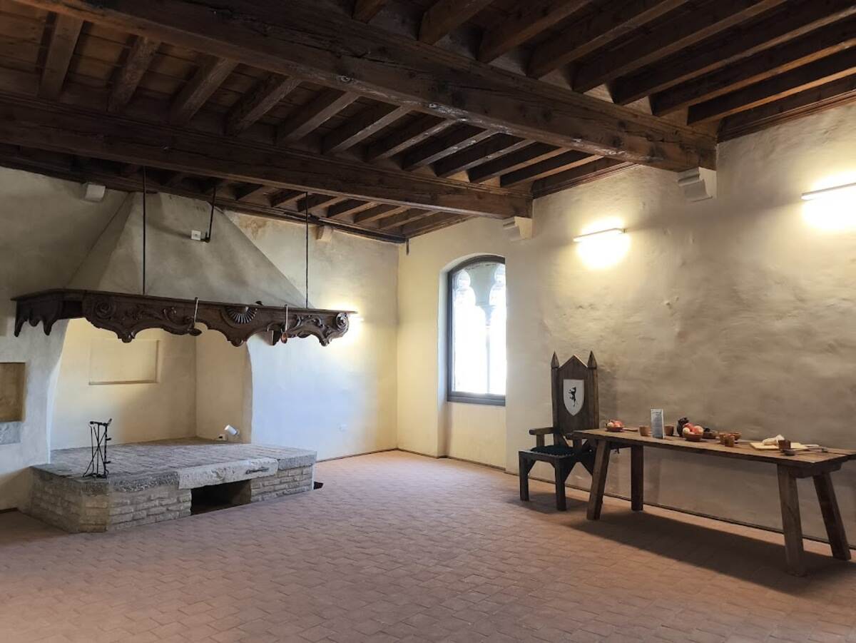 Cosa vedere a Valvasone: il castello. Qui la cucina