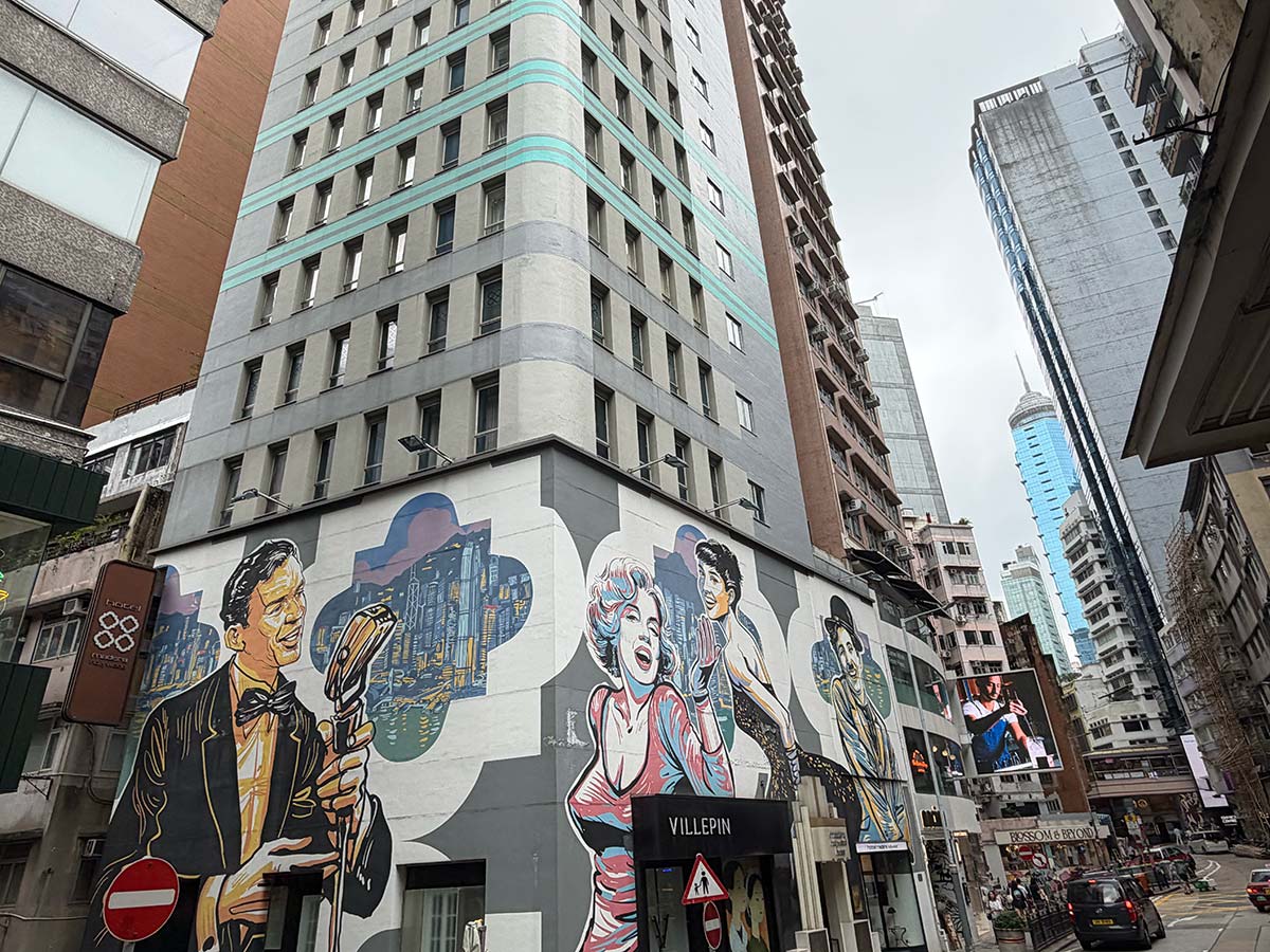 Murales di Hollywood Road a Hong Kong