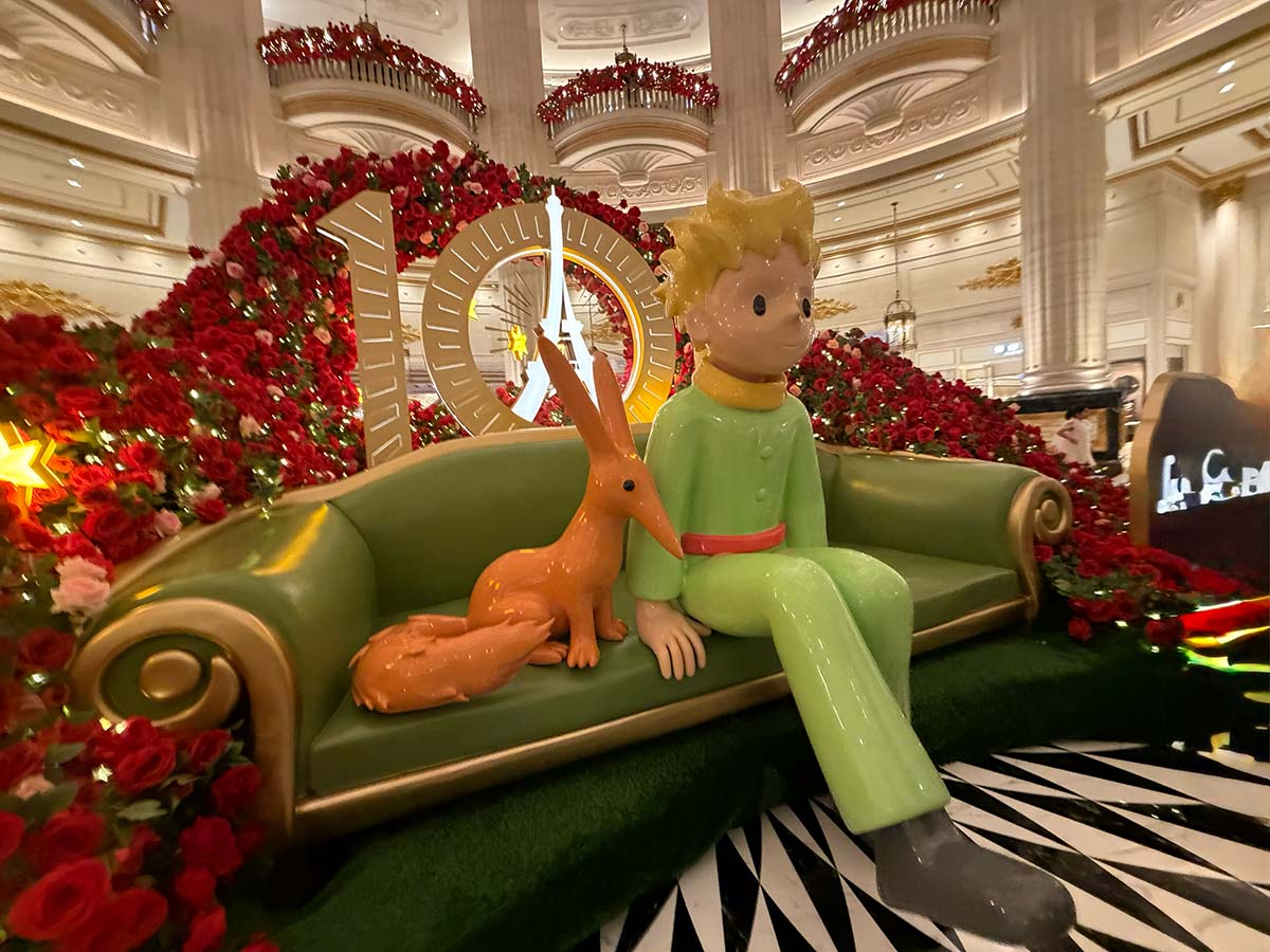 Statua del piccolo principe al Parisian Macao