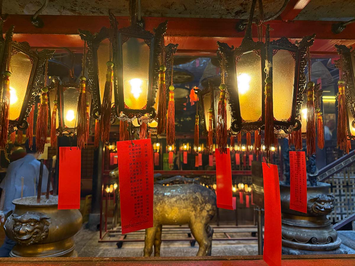 Man Mo Temple a Hong Kong