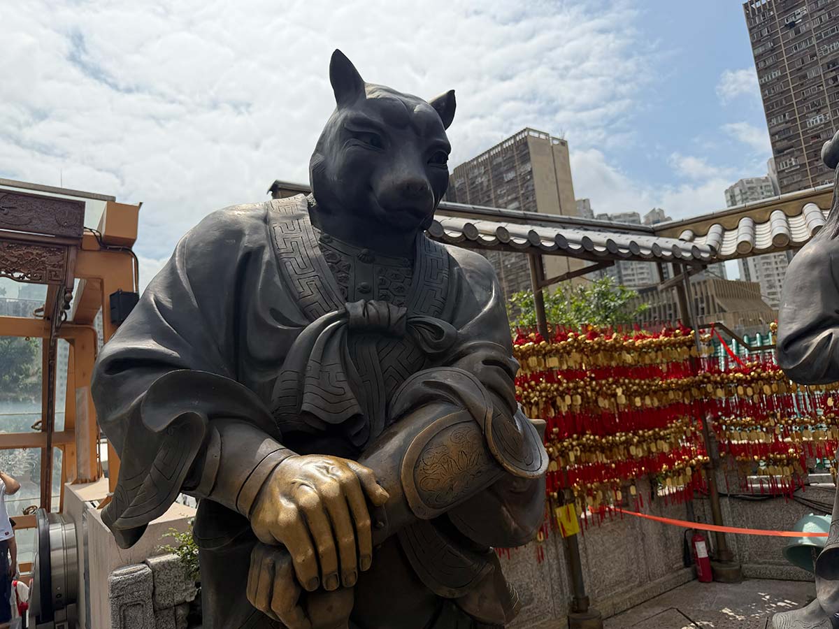 Statua nel Wong Tai Sin Temple a Hong Kong
