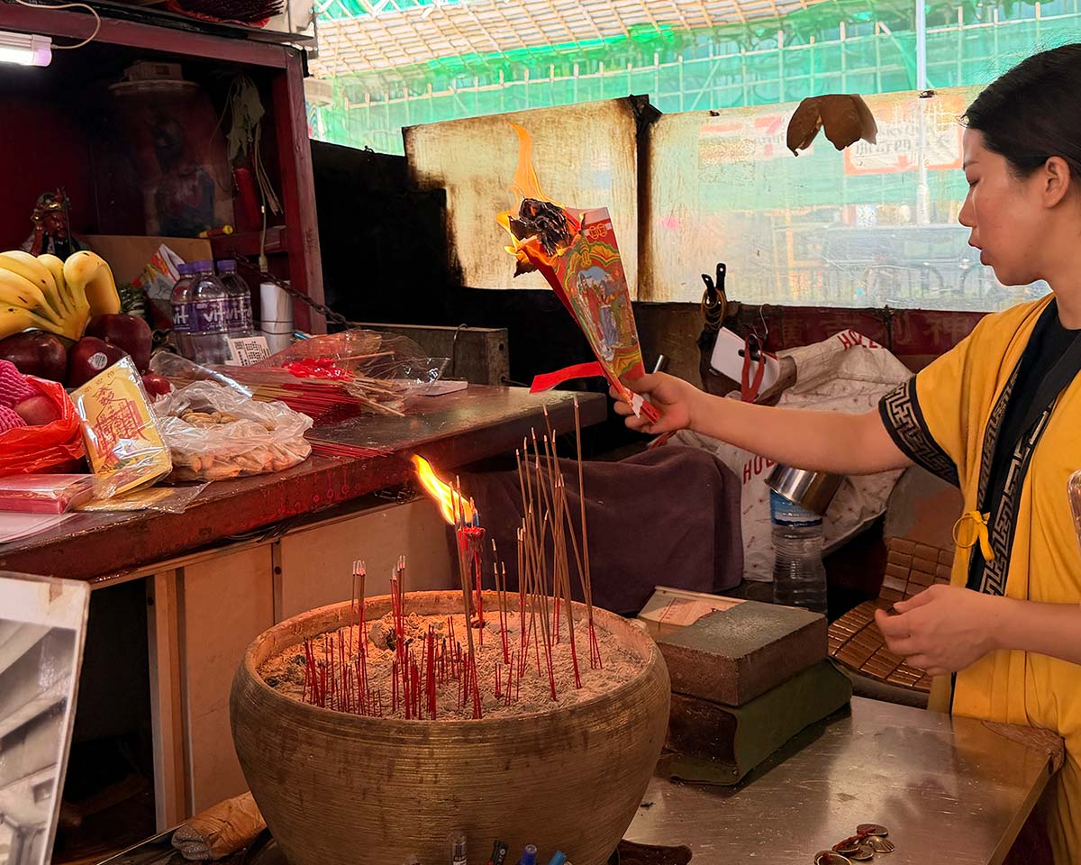 Mercato del malocchio a Hong Kong