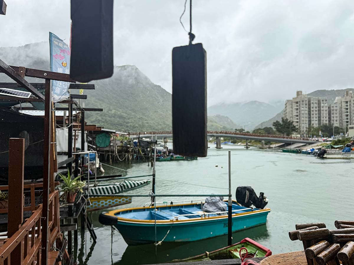 Villaggio di pescatori a Lantau Hong Kong